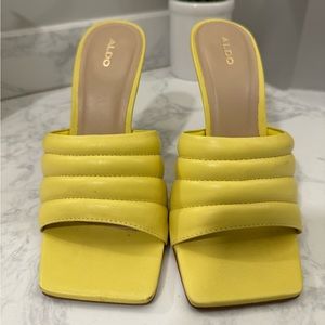 Yellow Aldo heels